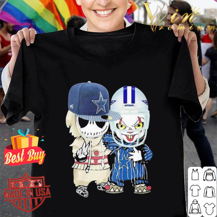 Jack Skellington And Pennywise mashup Dallas Cowboys shirt