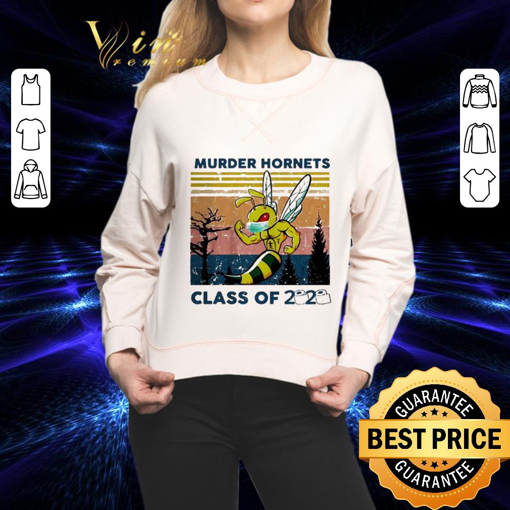 Vintage Strong Bee Murder Hornets Class Of 2020 Coronavirus shirt 2