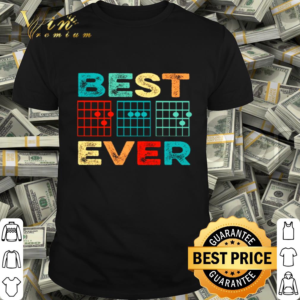 Guitar Chord Best Dad Ever Vintage shirt