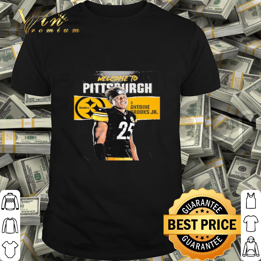 Welcome To Pittsburgh Steelers Davis Twins Antoine Brooks 25 shirt