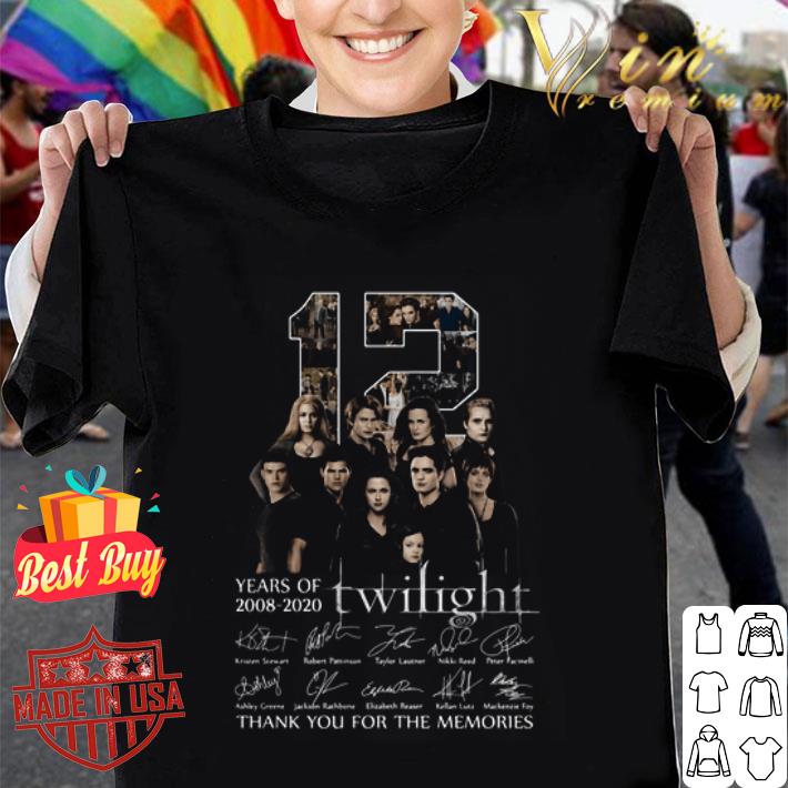 12 years of 2008 2020 Twilight signed thank you for the memories shirt