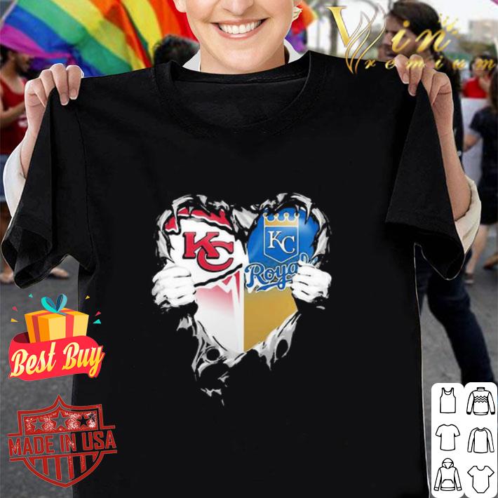 Inside Me Kansas City Chiefs And Kansas City Royals Logo shirt