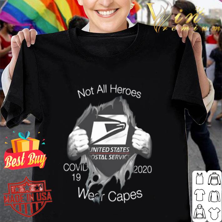 USPS inside me not all heroes Covid-19 2020 wear capes shirt