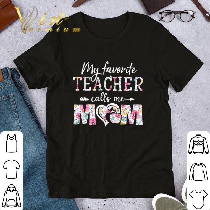My favorite quilter calls me mom flowers shirt 6