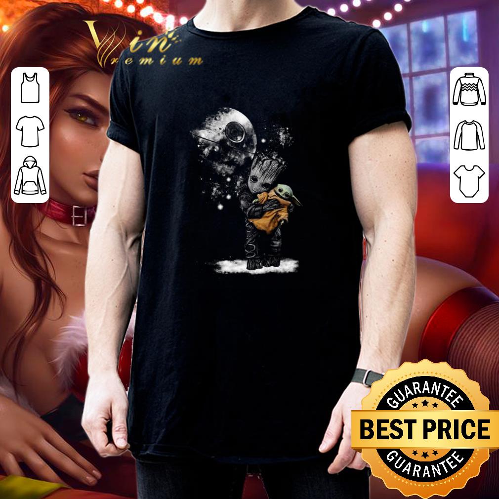 Baby Groot hug Baby Yoda Death Stars Wars shirt Baby Groot hug Baby Yoda Death Stars Wars shirt 3