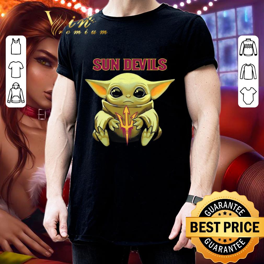 Baby Yoda hug Arizona State Sun Devils shirt Baby Yoda hug Arizona State Sun Devils shirt 3