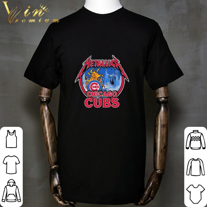 Metallica mashup Chicago Cubs Logo shirt Metallica mashup Chicago Cubs Logo shirt 2