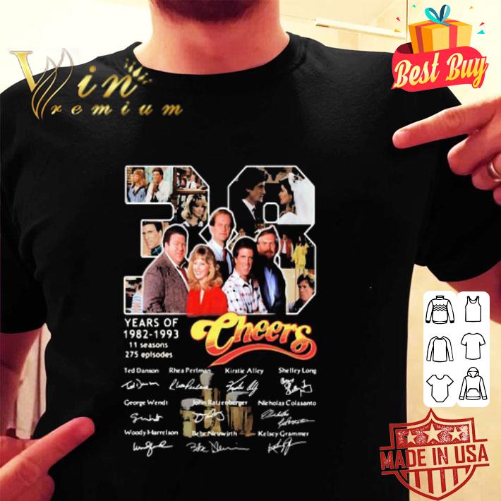 38 Years Of 1982-1993 Cheers 11 seasons 275 episodes Signatures shirt