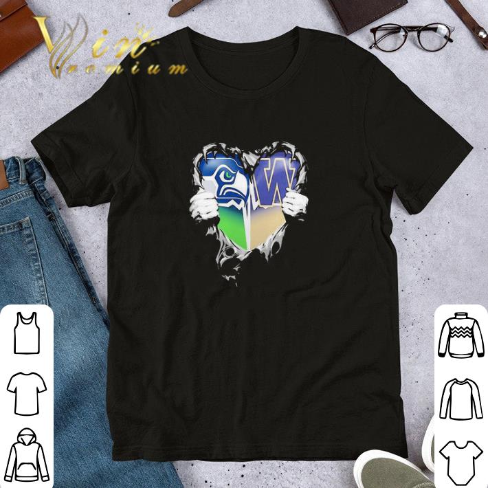 Inside Me Seattle Seahawks And Seattle Mariners Logo shirt 6