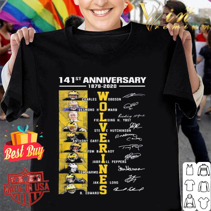 141st anniversary 1879-2020 Michigan Wolverines all signature shirt