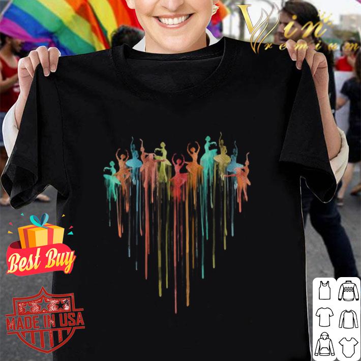 Lover ballet dancer Heart Watercolor shirt