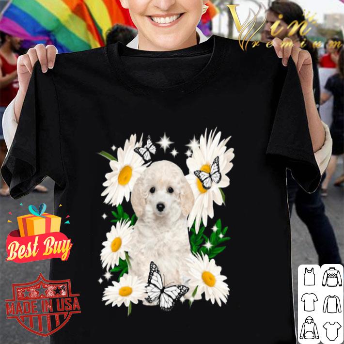 White Toy Poodle Daisy Flower shirt