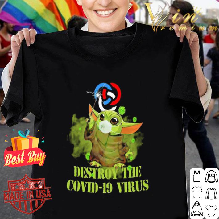 Primerica Baby Yoda Destroy The Covid-19 Virus Star Wars shirt