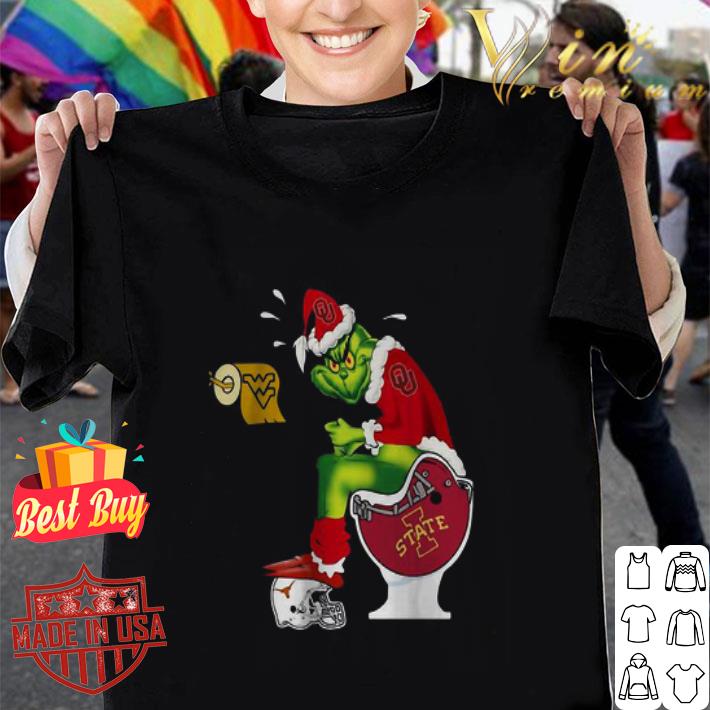 Oklahoma Sooners Grinch Santa Toilet Paper Christmas shirt