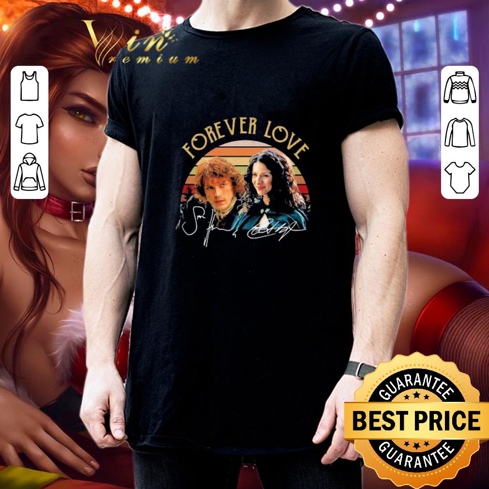 Vintage Forever Love Outlander Jamie Fraser Claire Fraser Signature shirt 3