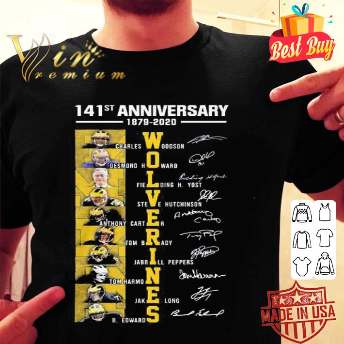 141st anniversary 1879-2020 Michigan Wolverines all signature shirt