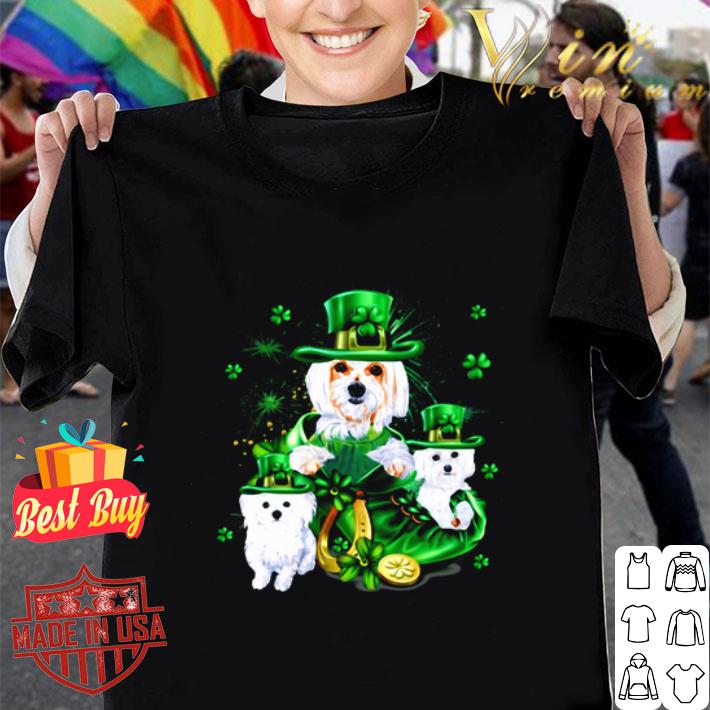 Maltese dogs happy St. Patrick’s day shirt