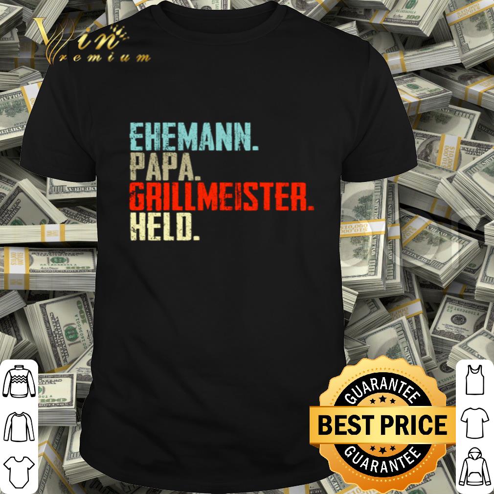 Ehemann papa grillmeister helo vintage shirt