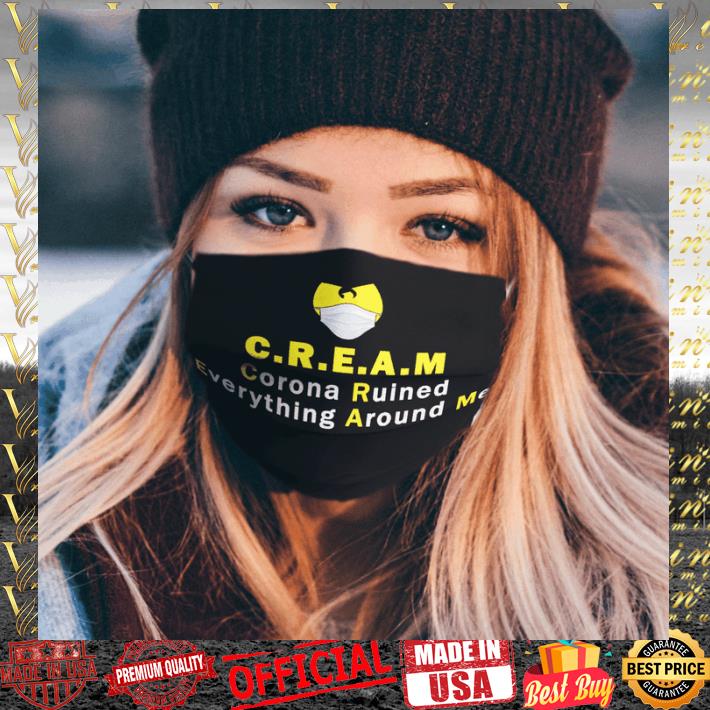 Wu-Tang Clan CREAM Corona ruined everything around me face mask with filter 3