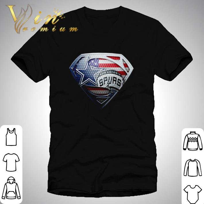 Dallas Cowboys vs Houston Cougar Superman American flag shirt 6