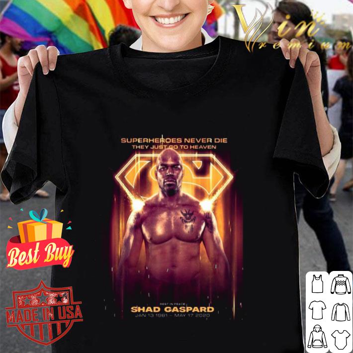 RIP Shad Gaspard 1981-2020 Superheroes Never Die Poster shirt
