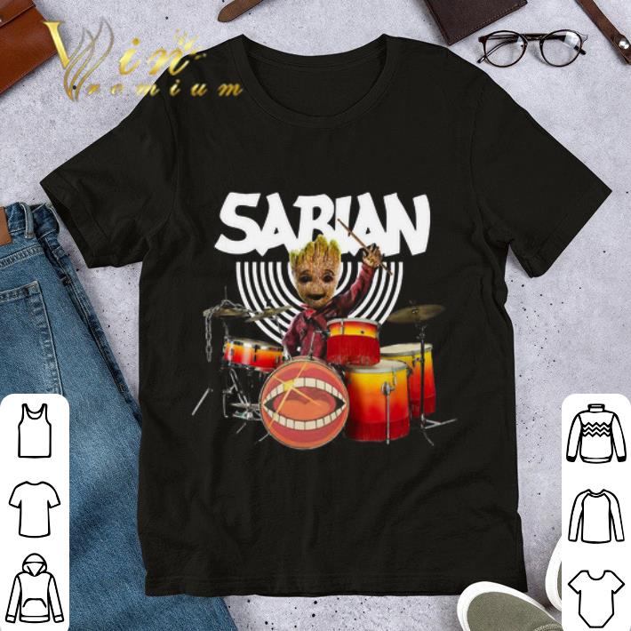 Baby Groot Playing Drums DW Drum Workshop shirt 6