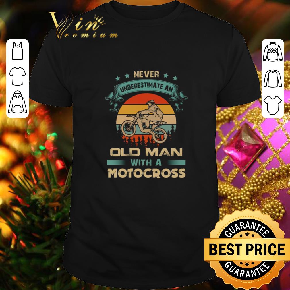 Never Underestimate An Old Man With A Motorcycle Sunset shirt 7