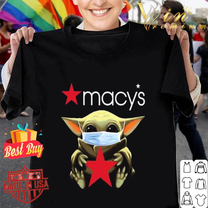 Baby Yoda mask Macy's Coronavirus shirt