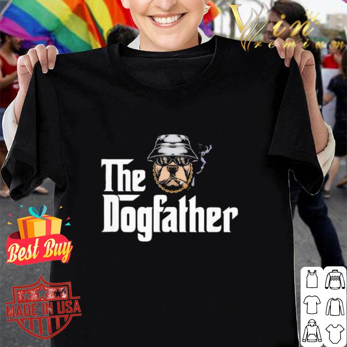 Bulldog Smoking The Dogfather Father's Day shirt