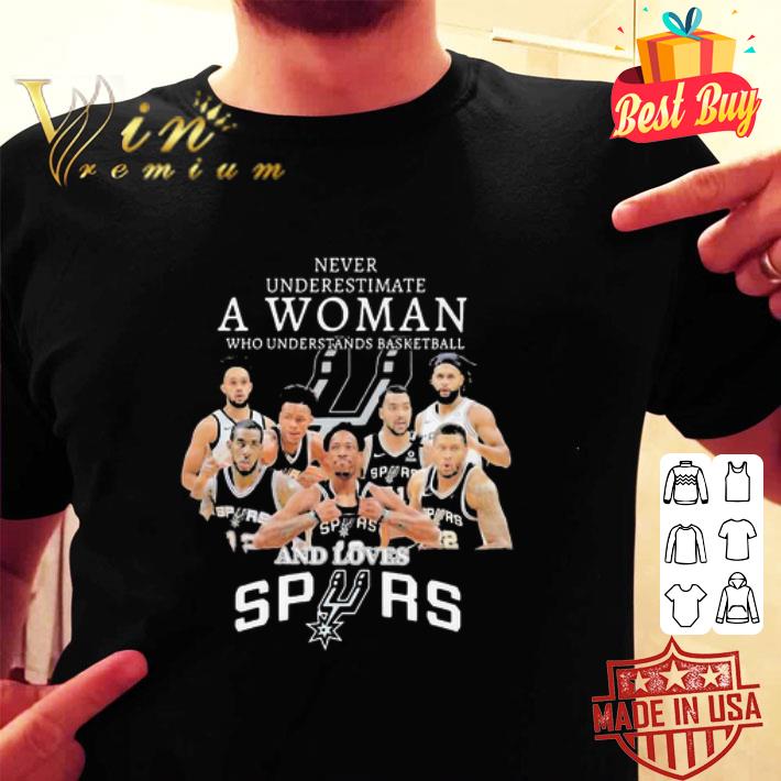 Never Underestimate A Woman Who Understands San Antonio Spurs shirt