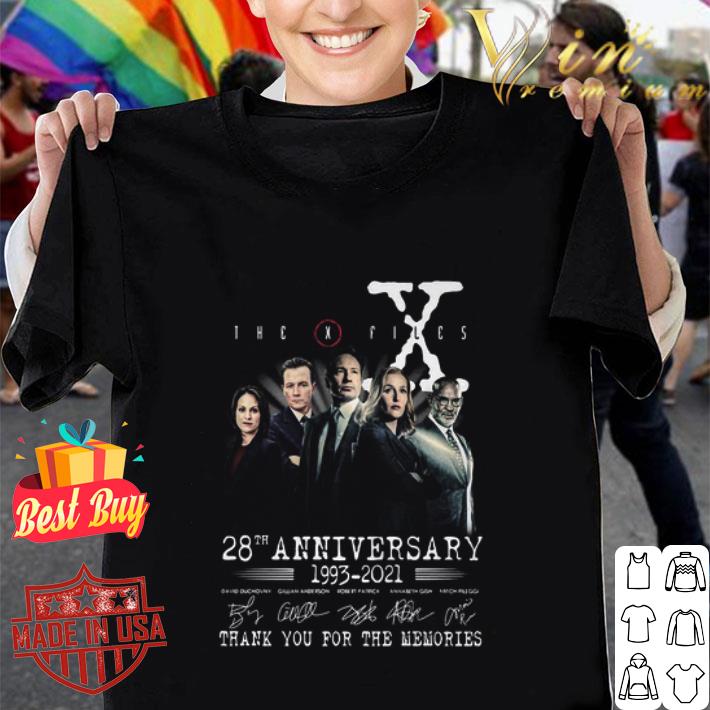 The X Files 28th Anniversary 1993-2020 Signatures shirt