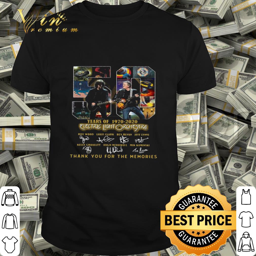 50 Years Of 1970-2020 Electric Light Orchestra Band signatures shirt