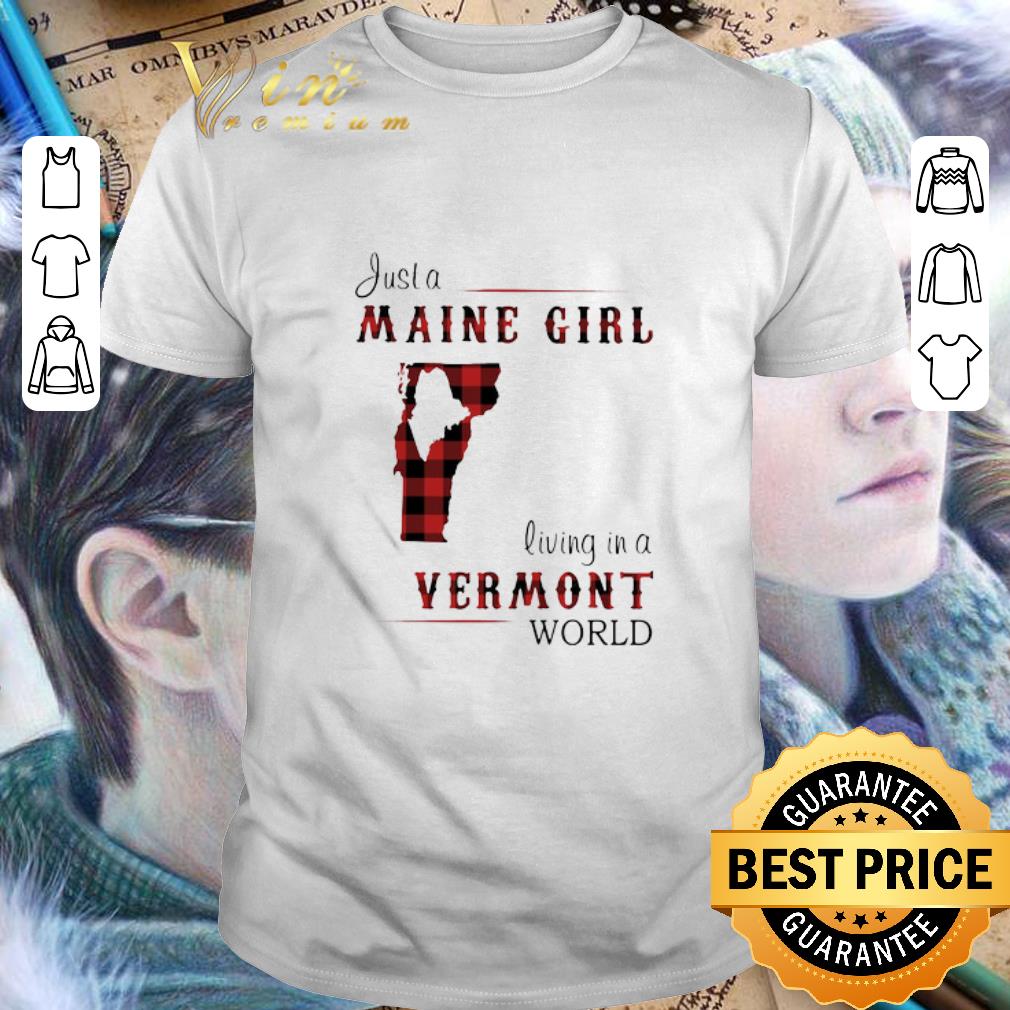 Just A Maine Girl Living In A Kentucky World Map shirt 6