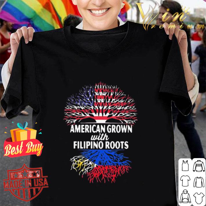 American Grown With Filipino Roots 4th Of July Independence Day shirt