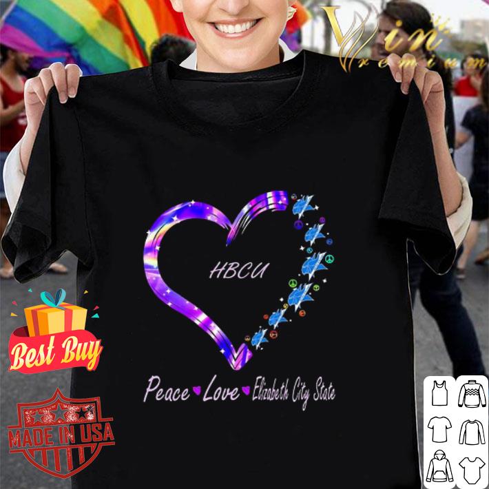 HBCU peace love Elizabeth City State University Athletics shirt