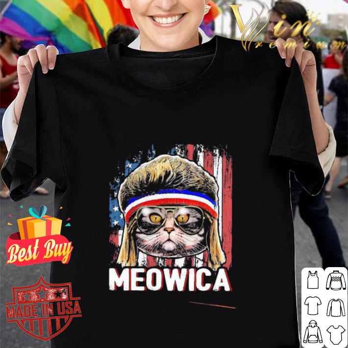 Cat Meowica American Flag 4th Of July Independence Day shirt