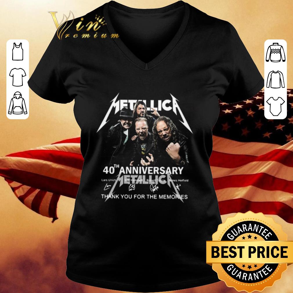 Metallica band 40th Anniversary Signed Thrash Metal Of America shirt Metallica band 40th Anniversary Signed Thrash Metal Of America shirt 3