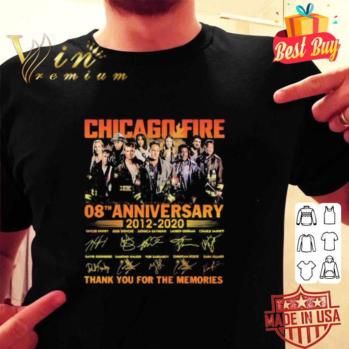 Chicago Fire 08th Anniversary 2012-2020 Signatures shirt
