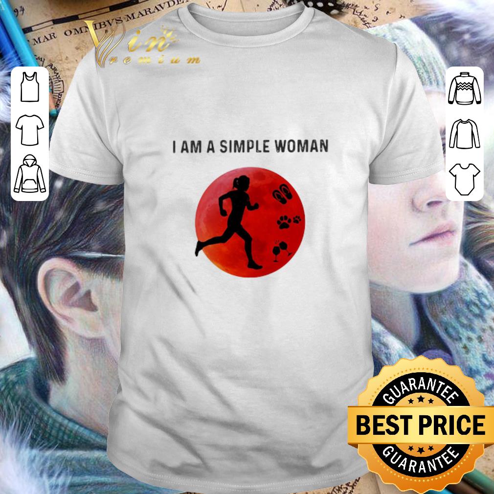 I Am A Simple Woman Rugby Football Paw Wine Sunset shirt 6