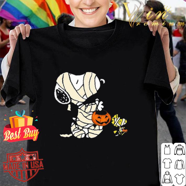 Snoopy And Woodstock Halloween Pumpkin shirt