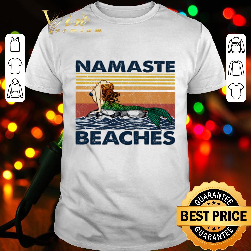 Vintage Mermaid Namaste Beaches shirt