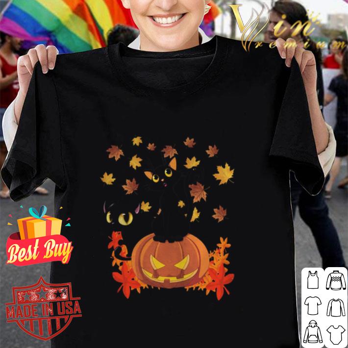 Black Cats Pumpkin Halloween shirt