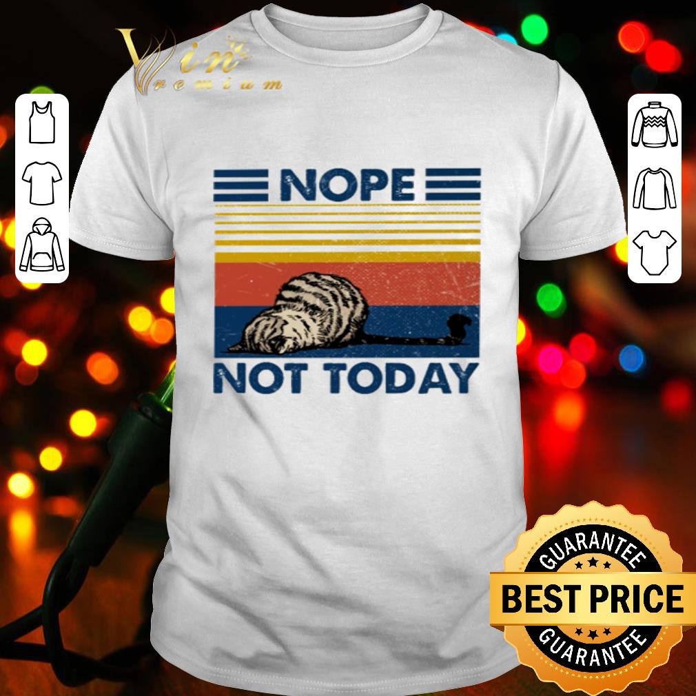 Grumpy cat nope not today vintage shirt