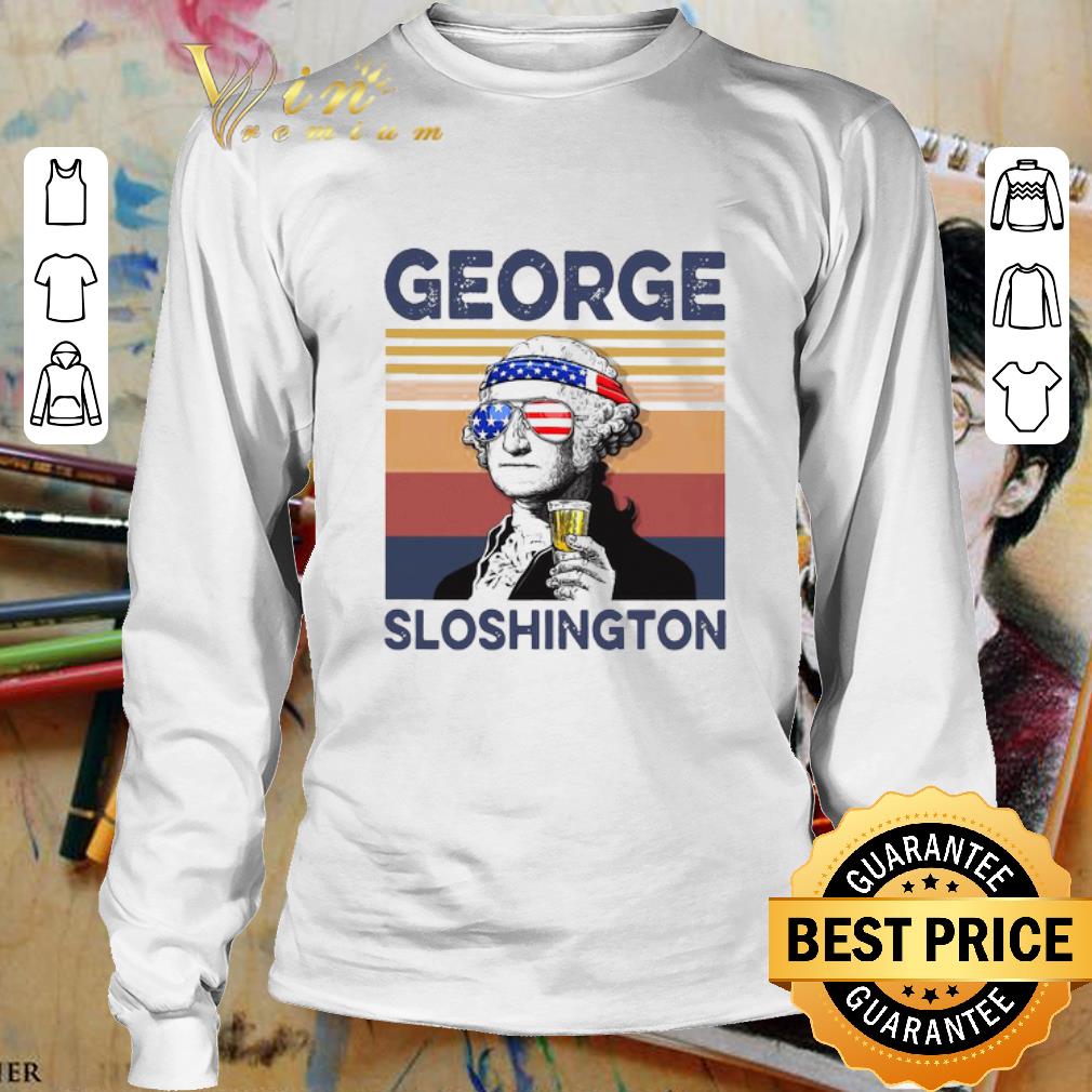 Vintage George Washington Sloshington 4th Of July Independence Day shirt 3