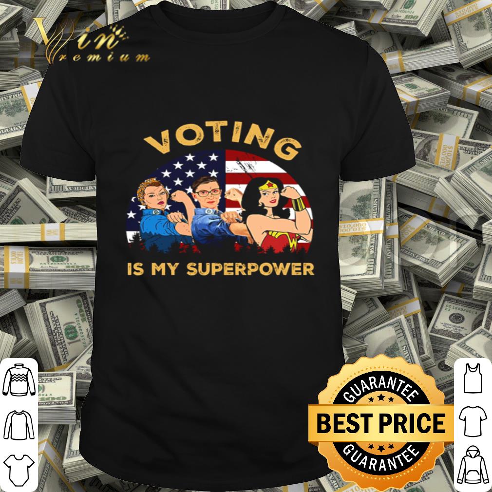 Voting Is My Superpower American Flag Independence Day shirt