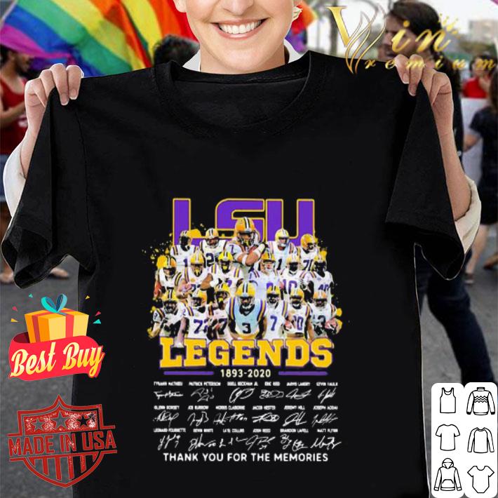 LSU Tigers Legends 1893-2020 Signatures shirt