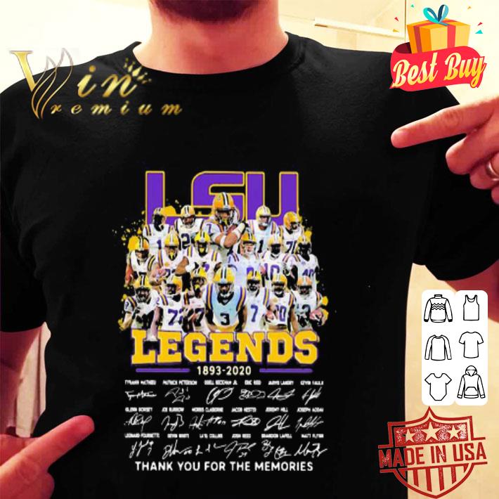 LSU Tigers Legends 1893-2020 Signatures shirt LSU Tigers Legends 1893-2020 Signatures shirt