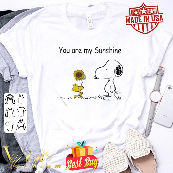 Snoopy And Woodstock Sunflower You Are My Sunshine shirt