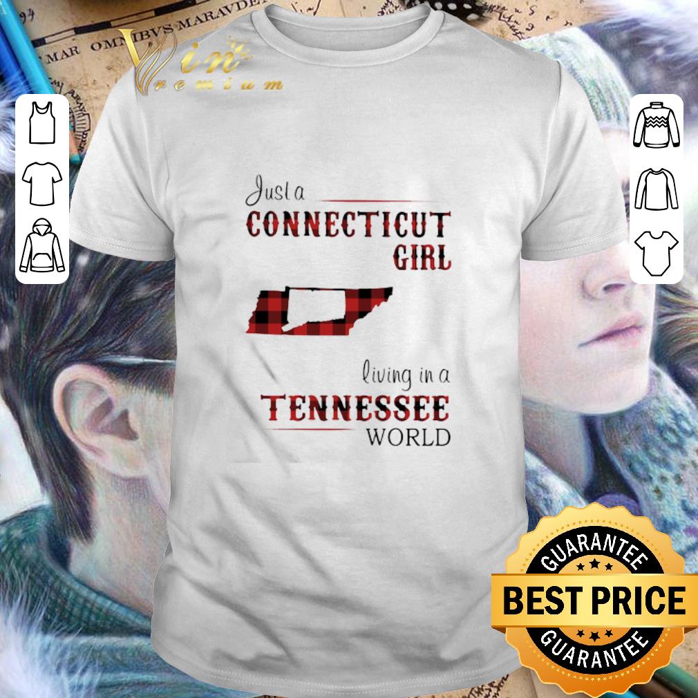 Just A Connecticut Girl Living In A Oregon World Map shirt 6