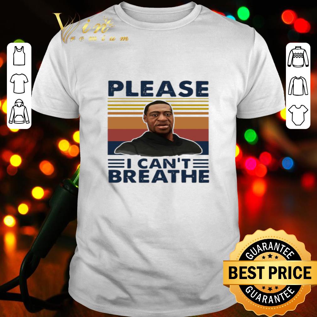 Vintage George Floyd Whisper Please I Can’t Breathe shirt